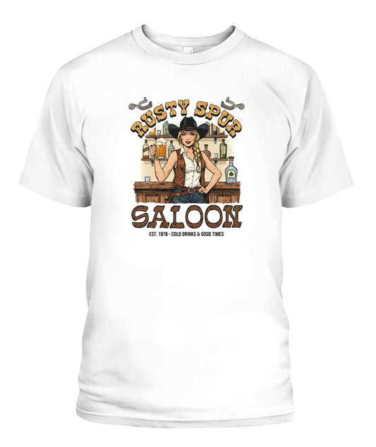 Rusty spur saloon, pinup 60s retro