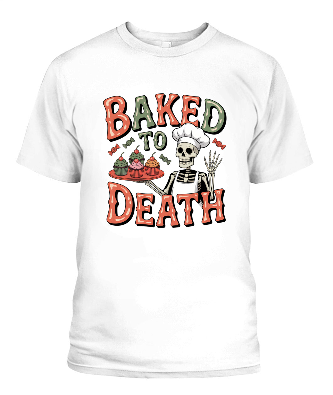 Baked To Death Cupcake Skeleton