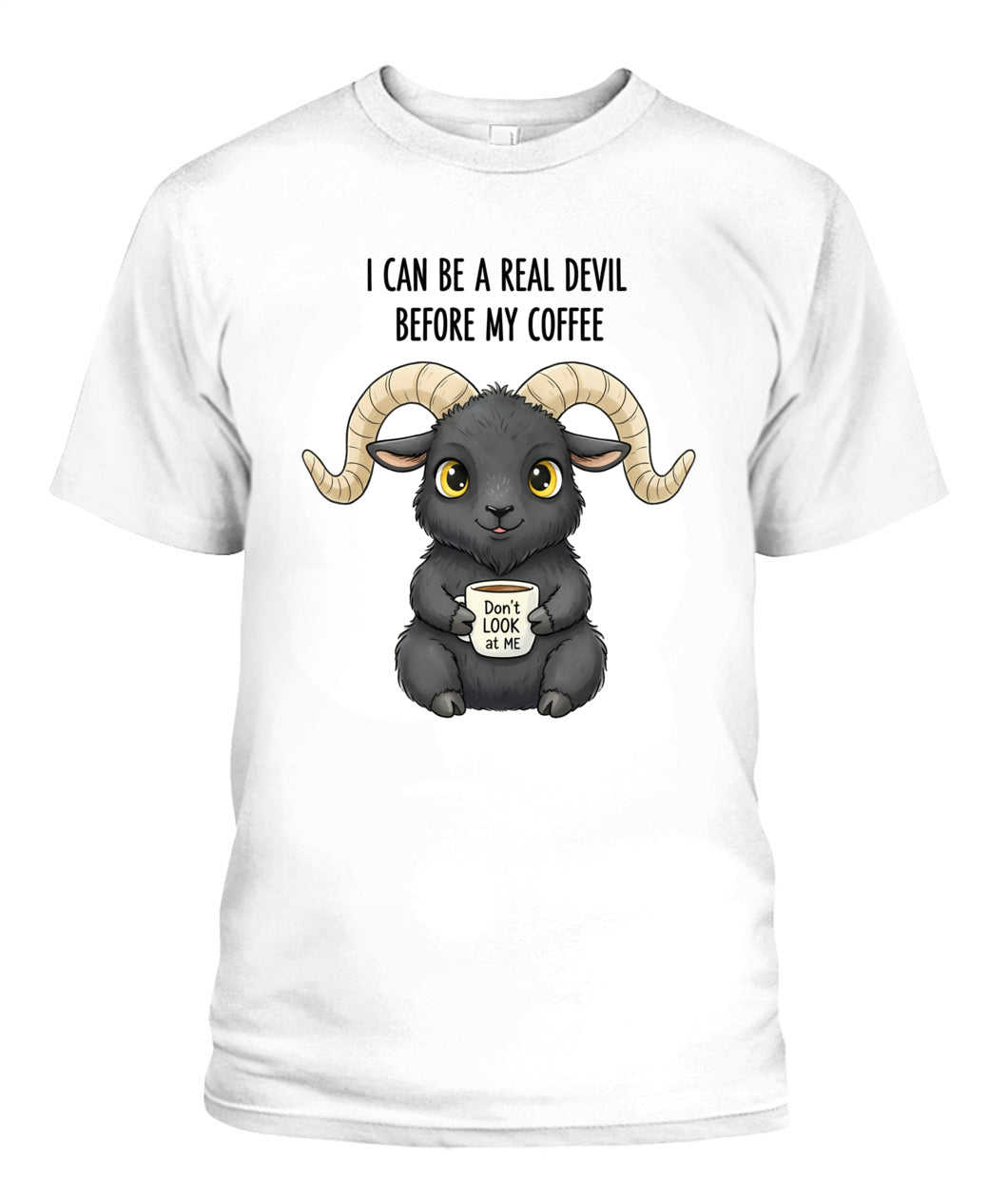 cute black goat coffee cup-2