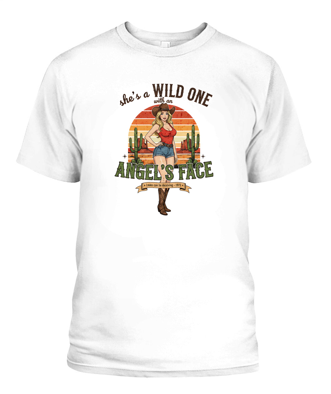 Wild one with angle face, pinup 60s retro