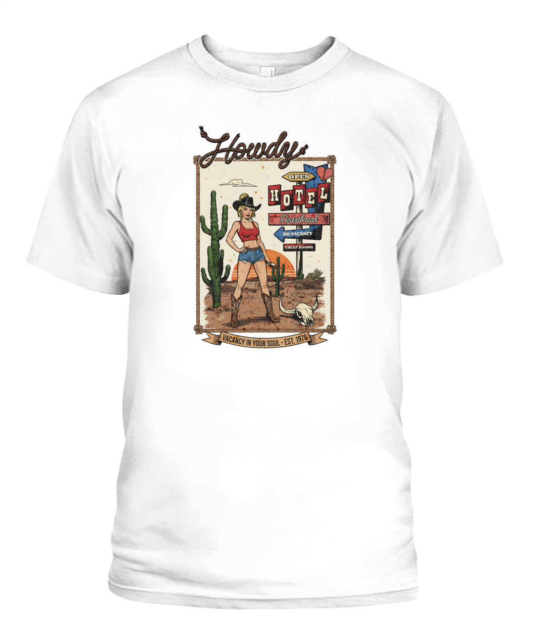 Howdy motel, pinup 60s retro