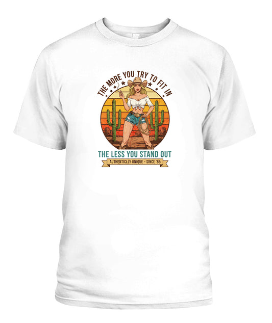 Hot cowgirl, pinup 60s retro