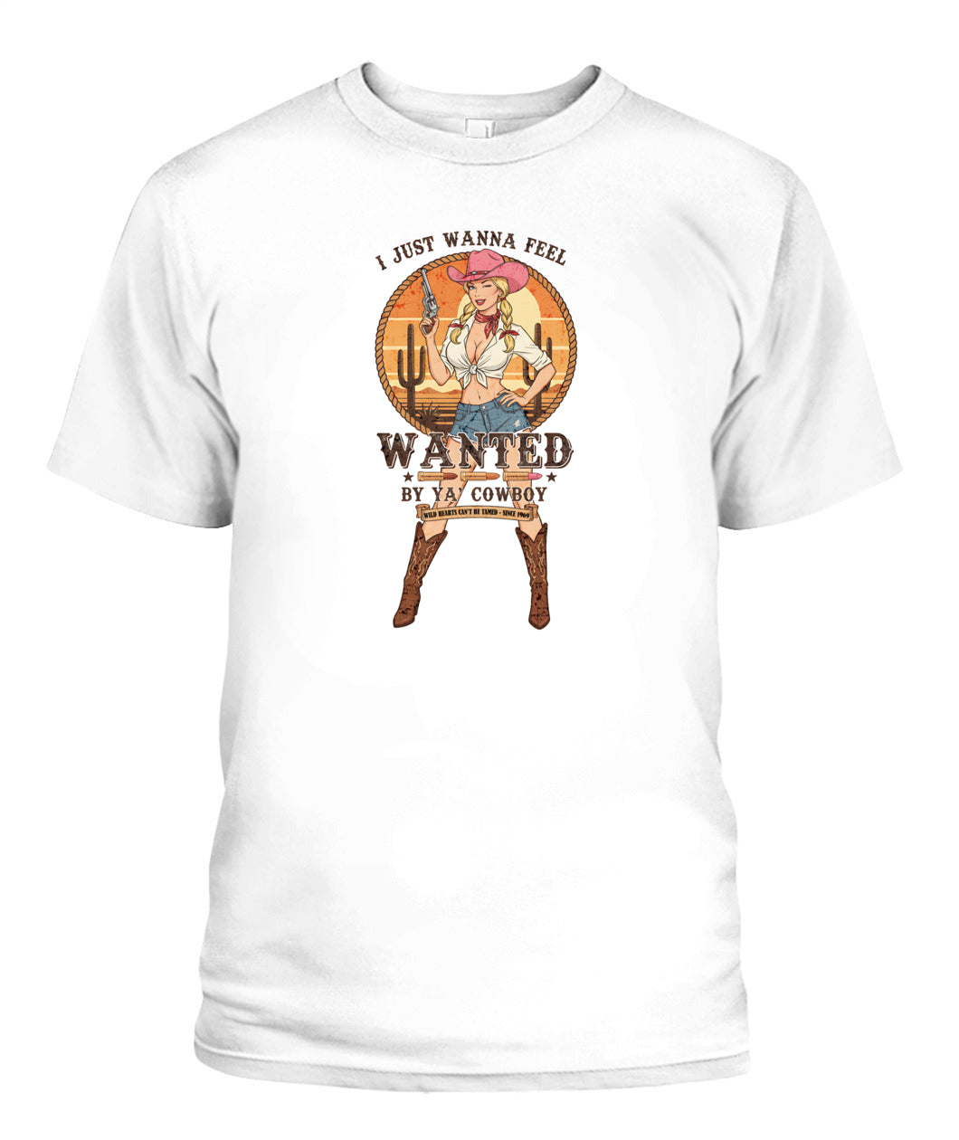 Hot cowgirl, pinup 60s retro