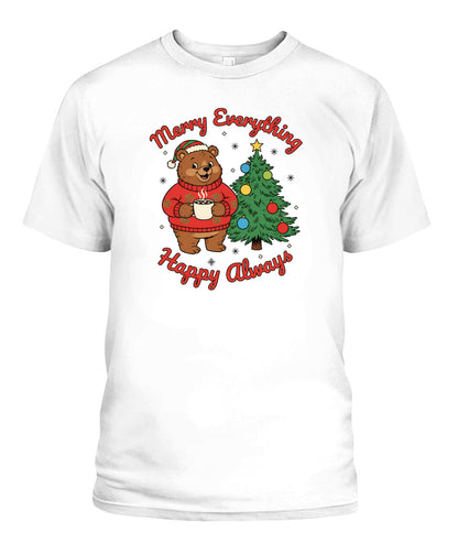 merry everything happy always bear christmas tree