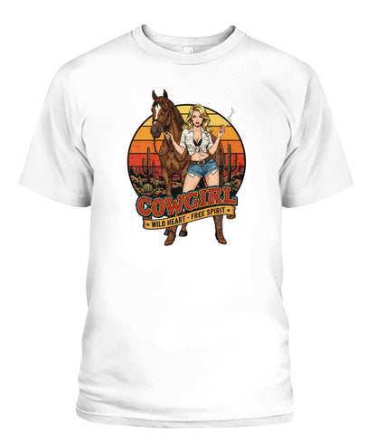 Cowgirl free spirit, pinup 60s retro
