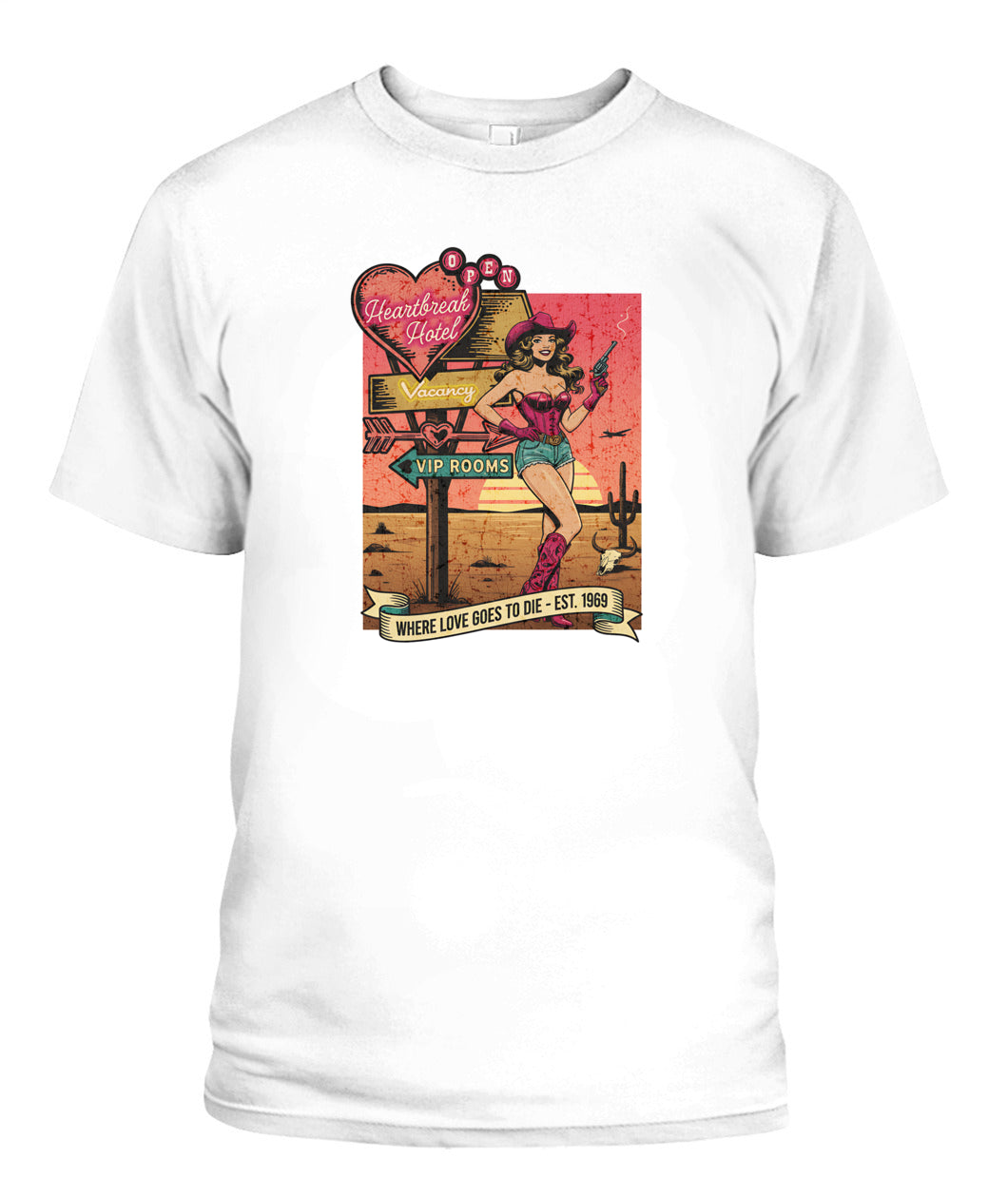 Retro motel, pinup 60s retro