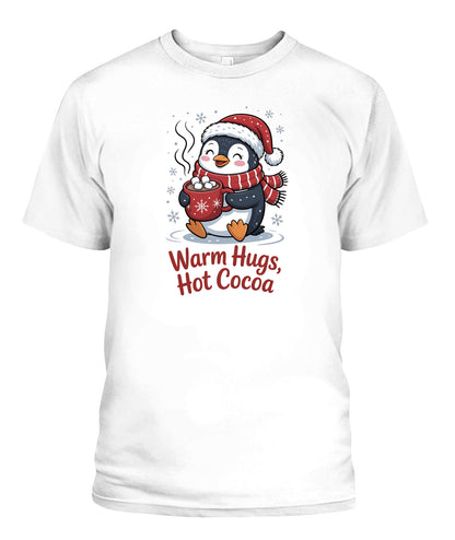 penguin hot cocoa christmas hat