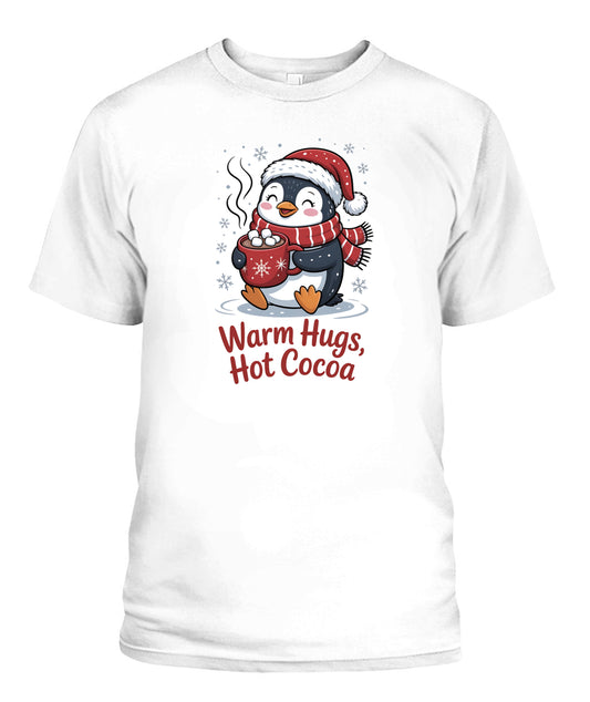 penguin hot cocoa christmas hat