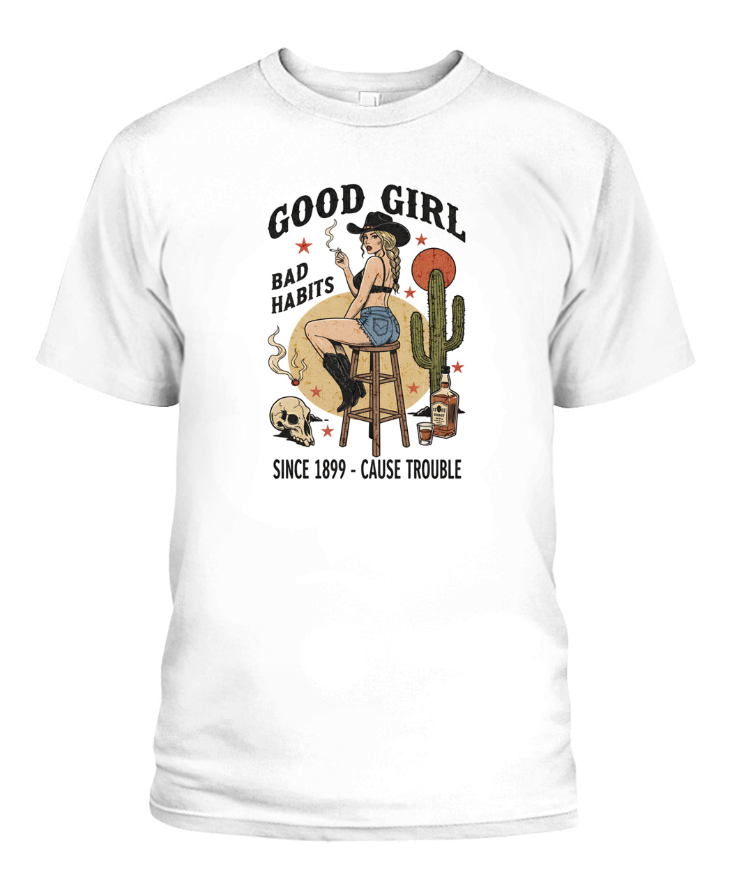 Good girl bad habits, pinup 60s retro