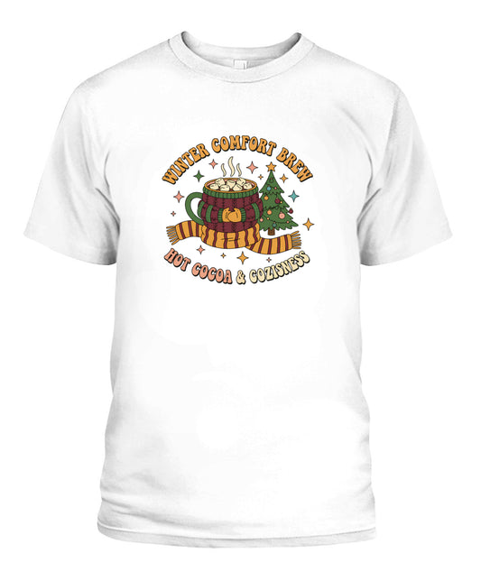 hot cocoa christmas tree cozy winter brew