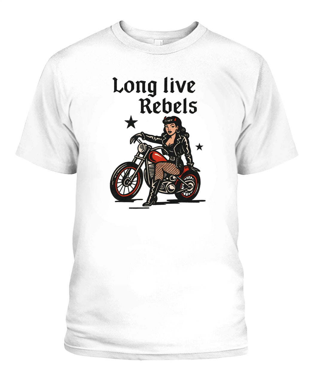 pinup girl motorcycle long live rebels