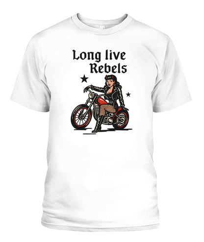 pinup girl motorcycle long live rebels