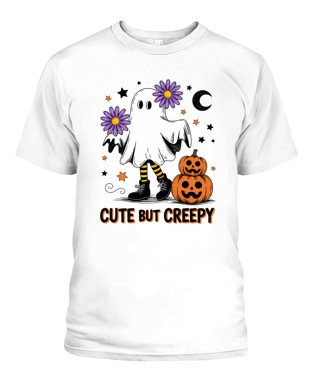 cute ghost flowers pumpkins halloween