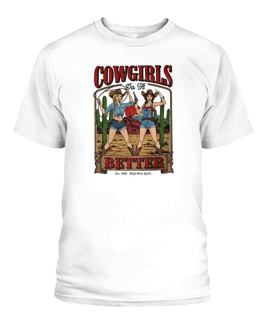 Cowgirl do it better,, pinup 60s retro