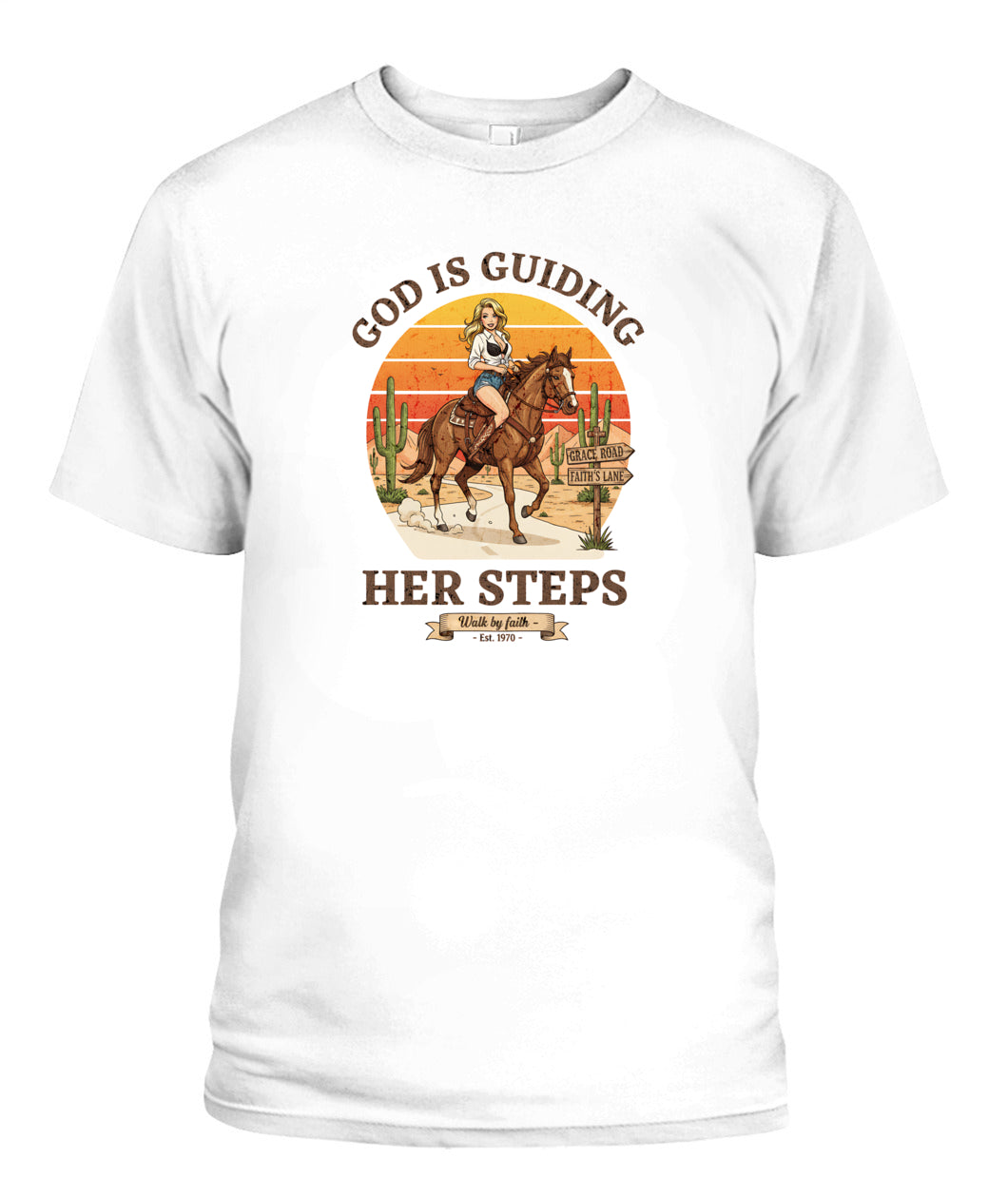 Sexy cowgirl, pinup 60s retro