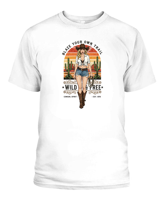 Wild and free, pinup 60s retro