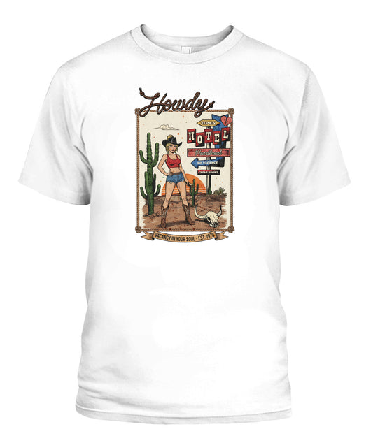 Howdy motel, pinup 60s retro