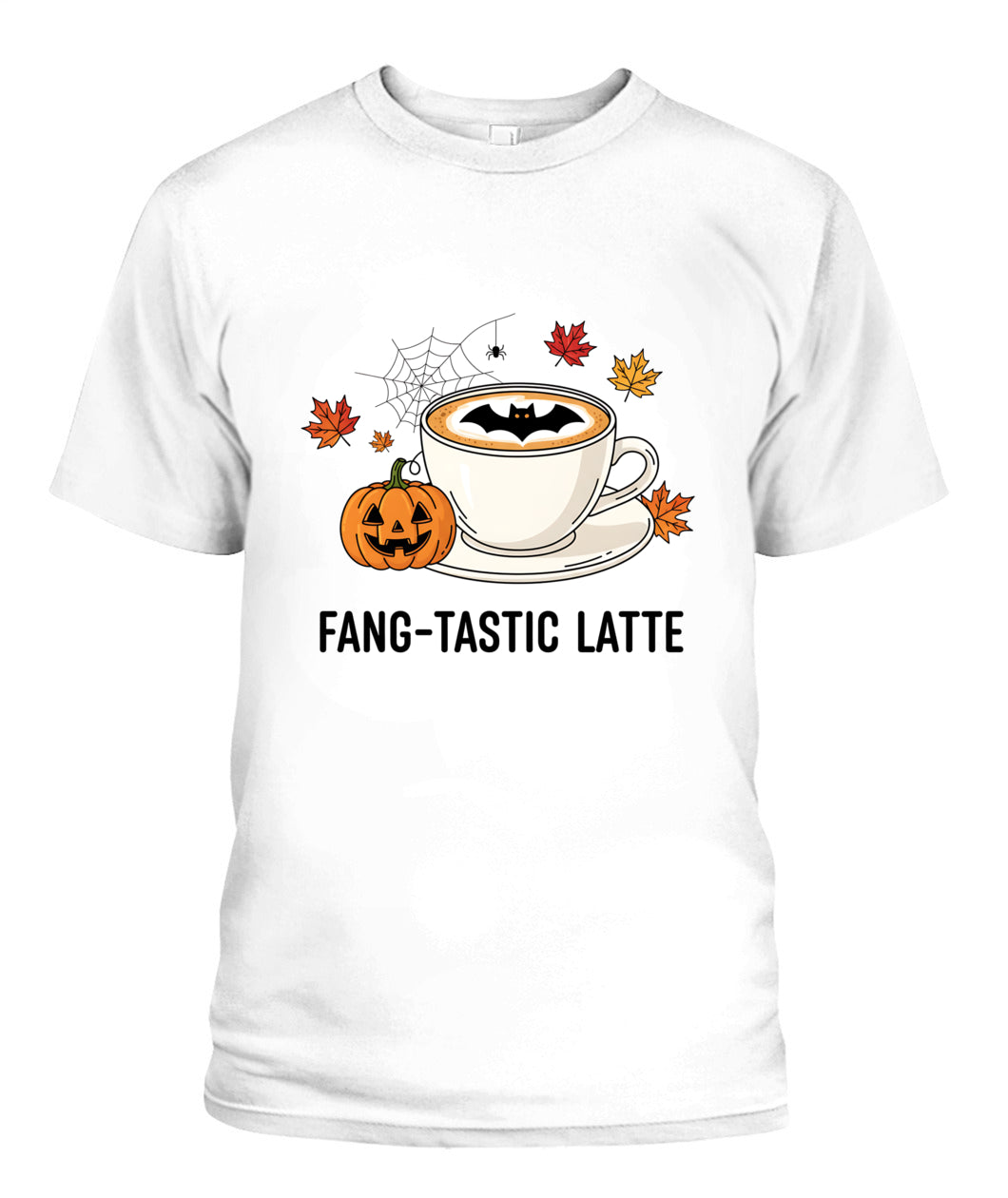 halloween latte bat pumpkin