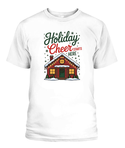 holiday cheer starts here cabin